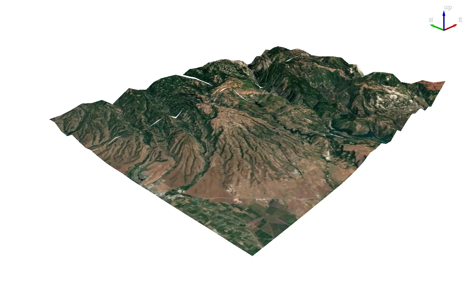 3D rendering of paradise california